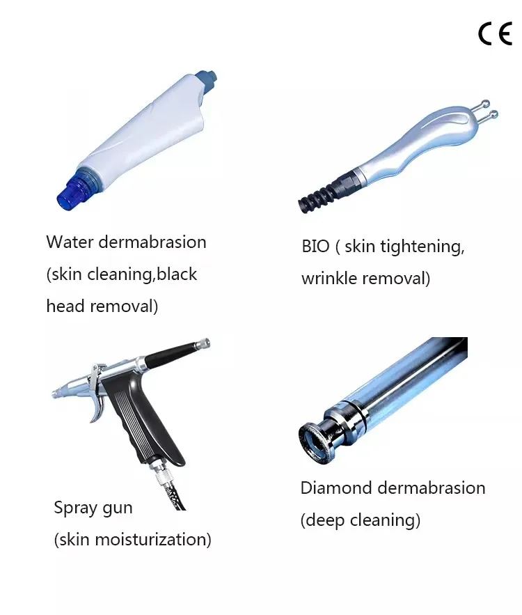 Hydro Facial Machine Professional Hydro Dermabrasion BIO Infusion Diamond Tip System 7 Aqua Hydrodermabrasion Facial Skin Care Deep Cleansing Peeling Pores Treatment Hydro Microdermabrasion Hydra Beauty Machine