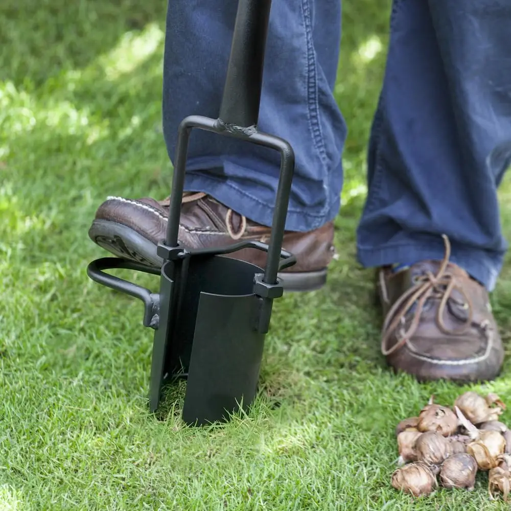 Premium Long-Handled Bulb Planter Tool with Soft Grip Heavy Duty Gardening Transplanter with Serrated Base Post Hole Diggers H81c0244c1dd9405d81aae75066eb0a7cP