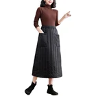 Cotton Skirt YAN3499032 Thick Cotton Half-length Skirt Mid-length Long Skirt Winter Skirt