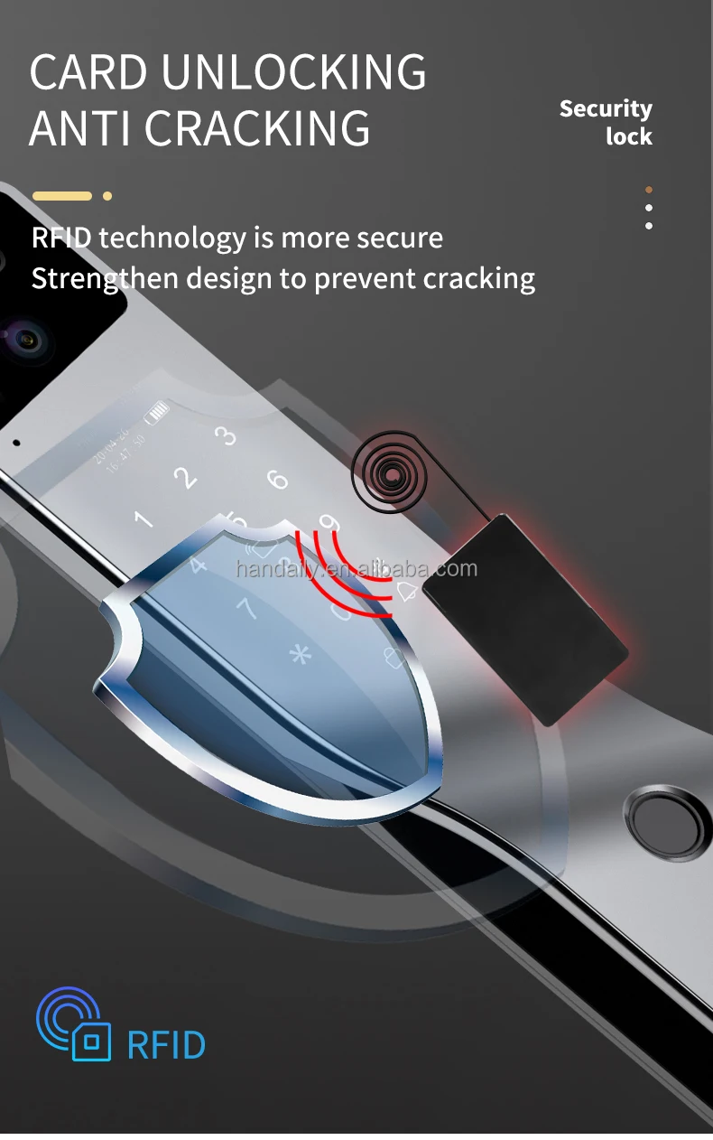 product factory  price 3d face recognition smart lock wifi app tuya video intercom  fingerprint keyless smart home door lock with camera-29