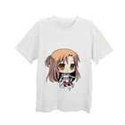 Perfect To Use As A Gift Funny Anime Girls Digital Sublimation Print T-shirt Washed Custom Oem And Odm