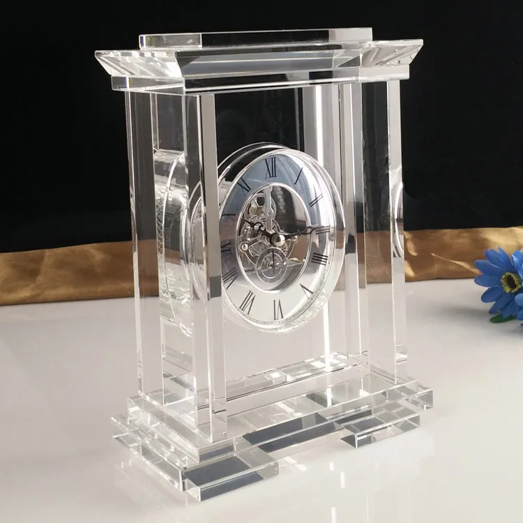 product custom design large crystal desk clock for home decoration-31