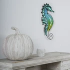 Decor 2022 New Metal Wall Hanging Decor Metal Hippocampus Wall Hanging Sculpture