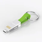 Gift Marketing Gift Items Promotion Customized Logo 3 In 1 Mini USB Data Cable Keychain For Power Bank