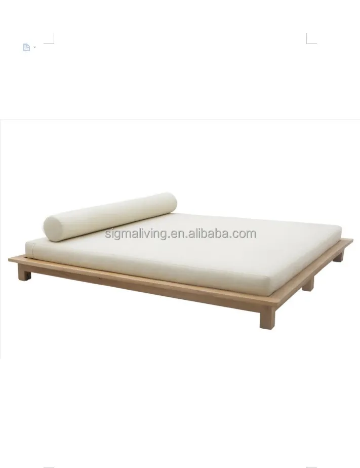 Outdoor patio garden sets daybed teak furniture double sun lounger with wheels