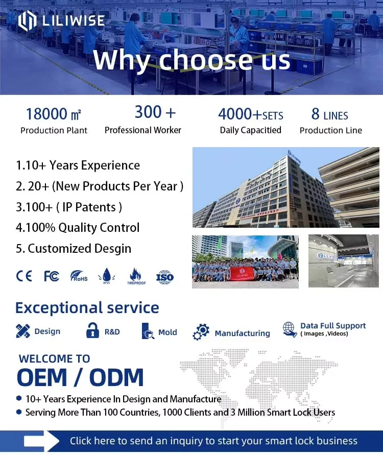 Liliwise Smart Door Lock with 200 Fingerprint Capacity 200 Card Capacity and 150 Password Capacity for Residential and Airbnb 0