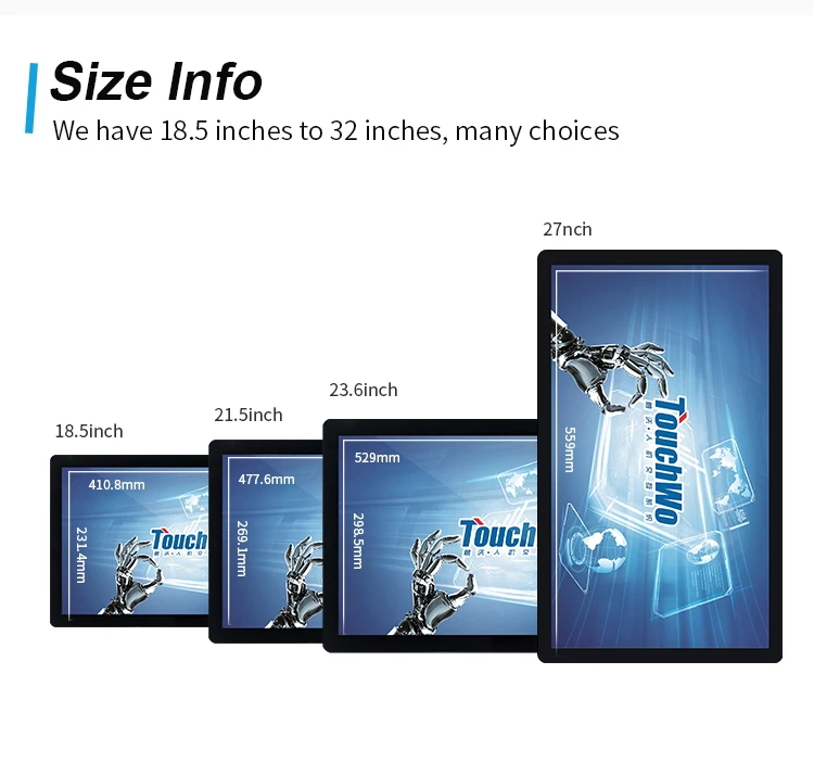 OEM 21.5" tela android tablet pc 1920*1080 tela montagem na parede pc industrial_18