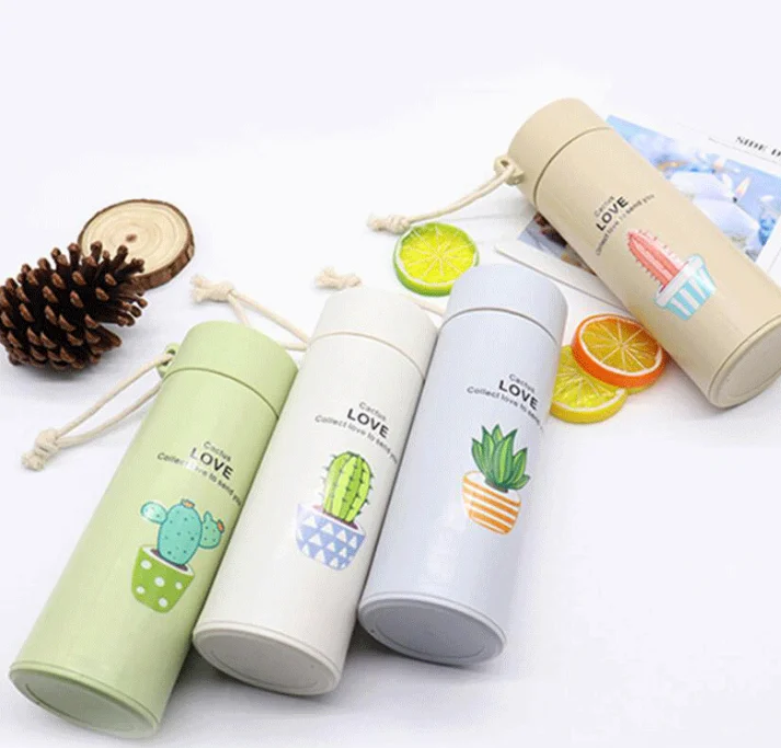 Reusable Insulated Water Bottle Travel Mug Vacuum Insulated Double Layer Water Food Grade Glass Bottle