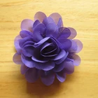 Center Flower Handmade Center Chiffon Flower Hair Decoration Style Wholesale For Hair