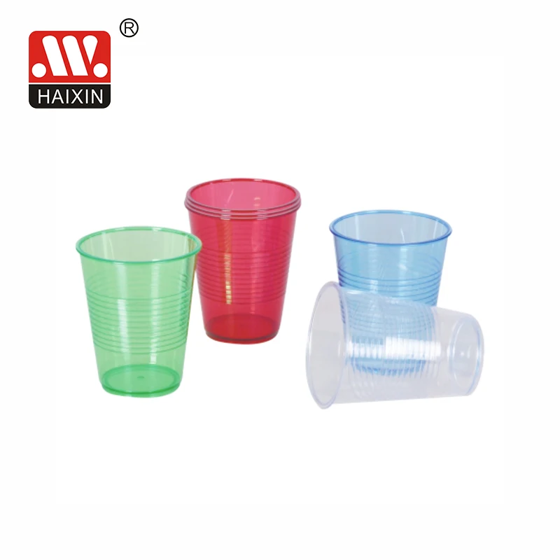 Haixing Plastic Eco-friendly 16oz 20oz Drinking Custom Double Wall Plastic Reusable Milk Tea Cup Christmas cup