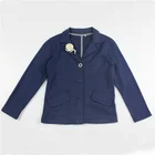 High Quality Girls Hot Selling Cheap Custom Navy 100% Cotton Terry High Quality Girls Suit