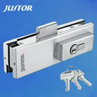 Glass Door Lock Clamp Fitting Glass Door Bottom Lock Clamp Patch Fitting JS-010 Patch Fitting