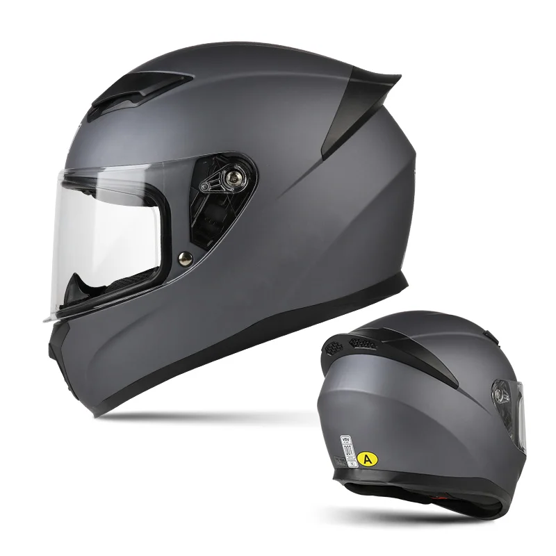 High Demand 3C Certified Full Face Motorcycle Helmet with Double Lens Clear Sun Visor and Air Vents for Safety