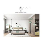 Bed Modern Modernmodern Manufacturer Supplier Walnut King Size Bed Modern Wood Bedroom Bed