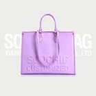 Bags Custom Logo Luxury Embossed Square Leather Womens Tote Shoulder Bags For Women Purses And Handbags