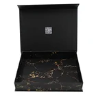 Black Gift High Quality Pink Black 1200gsm Cardboard Packing Gift Box Magnetic Closure
