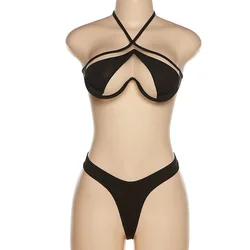 big african fabric print hot woman sexy bikini cover-ups swimsuit 2022 photo for women 2023 high quality luxury swimwear