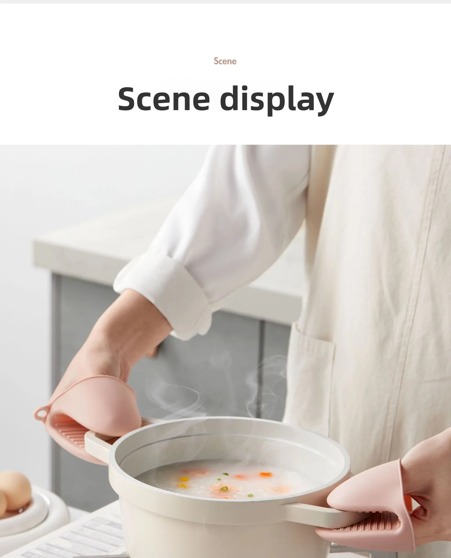 Dotted Design Silicone Thickened Insulated Oven Gloves Kitchen Household Use Heat-Resistant Microwave Baking Gloves Hand Clips factory