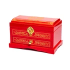 Jewelry Double Layers Wooden Jewelry Boxes Logo Custom Necklace Rings Earrings Jewelry Packaging Box Set