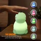 Night Light Led Small Smart Usb Rechargeable Custom Animal Rechargeable Kids Touch Lamp Dinosaur Night Light