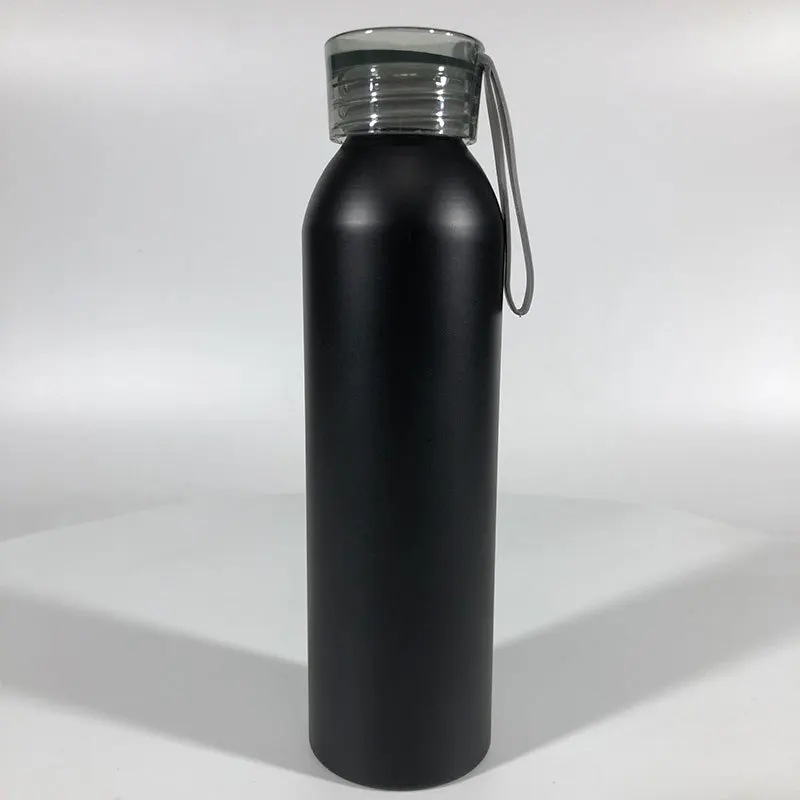 wholesale EHot Sale New Product Wholesale Custom Metal 650ml Aluminium Outdoor Sport Drinking Flask single Water Bottle