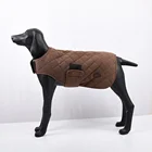 Winter Jacket Manufacturers Wholesale Fashion British Style Quilting Design Dog Winter Jacket Waxed Cotton Dog Jacket
