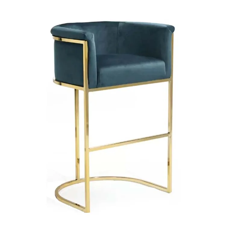 bar stool gold frame