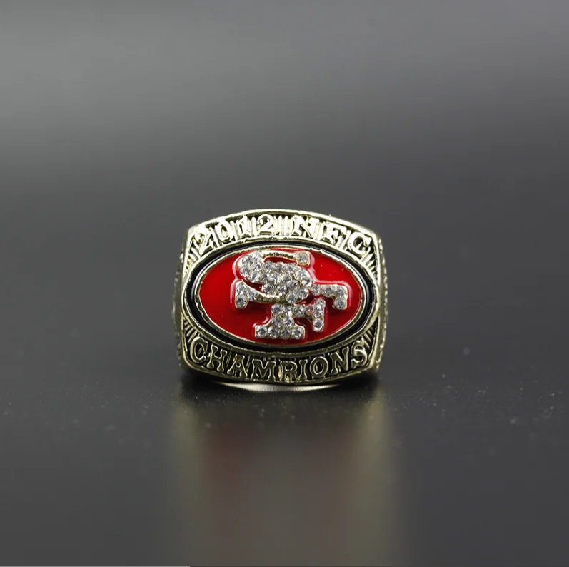 2 PCS San Francisco 49ers NFC Championship Ring W Case, USA SHIP 2012/2019