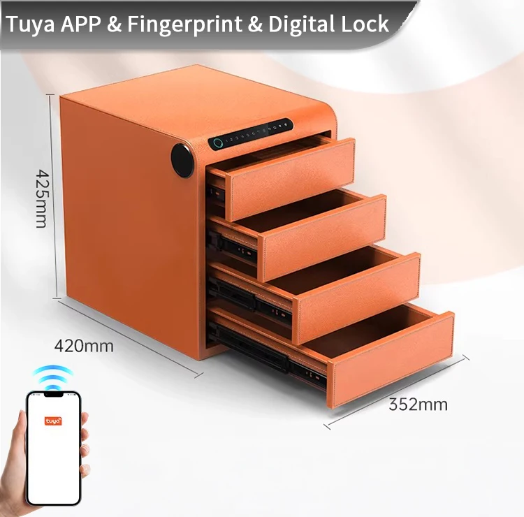 f2 1a ceqsafe smart customized personal jewelry drawer box smart anti theft steel safe storage for home use-32