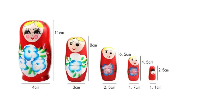 Home decor low cost travel souvenirs wood crafts russian wooden nesting dolls