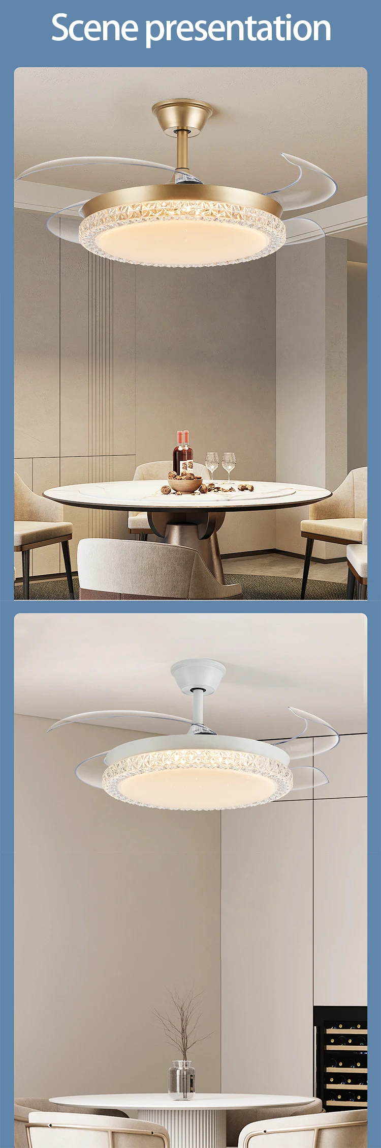 Ceiling Fan, 6-Speed, 100-240V, Iron+Plastic - detail 14