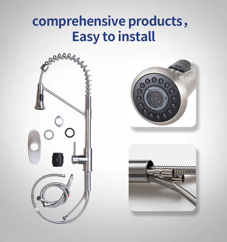 New single handle water tap kitchen faucet stainless steel hot and cold water tap for kitchen