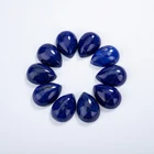 Blue Gemstone Blue For Gemstone Pear-shaped Natural Blue Lapis Lazuli Cabochon Gemstone For Inlay Ring Earring