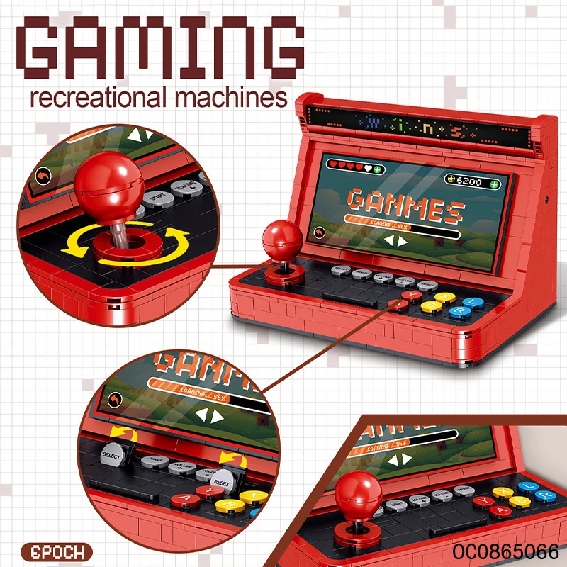 Desktop game machine design building block machine sets model educational toys for kids