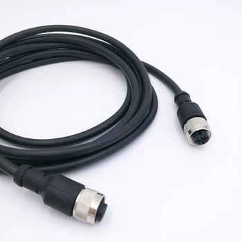Custom IP67 PG7 PG9 1M/5M/20M Straight angle A/D/S/T/X code automotive electrical 4pin 5pin m12 8pin cable connector