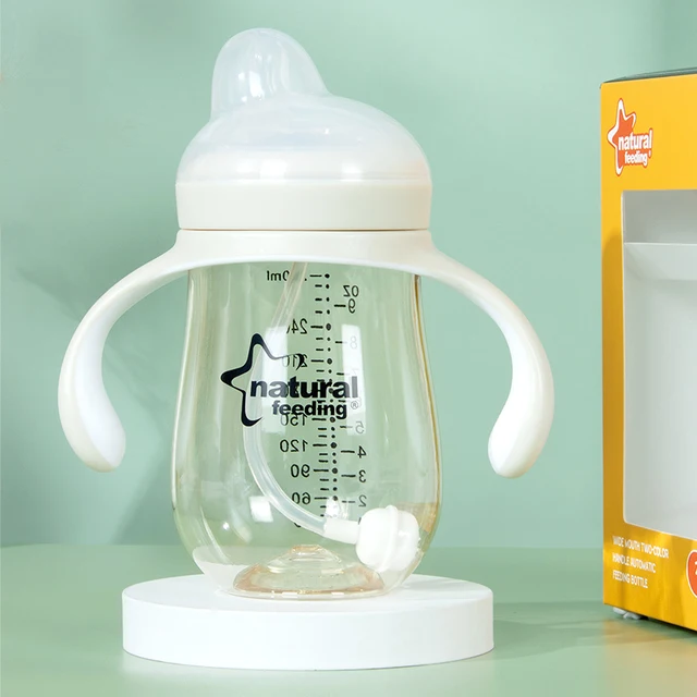 Custom Bpa Free Medium Caliber 0-12 Months Slow Flow Nipple Feeder PPSU Baby Bottle Packaging Box with Window