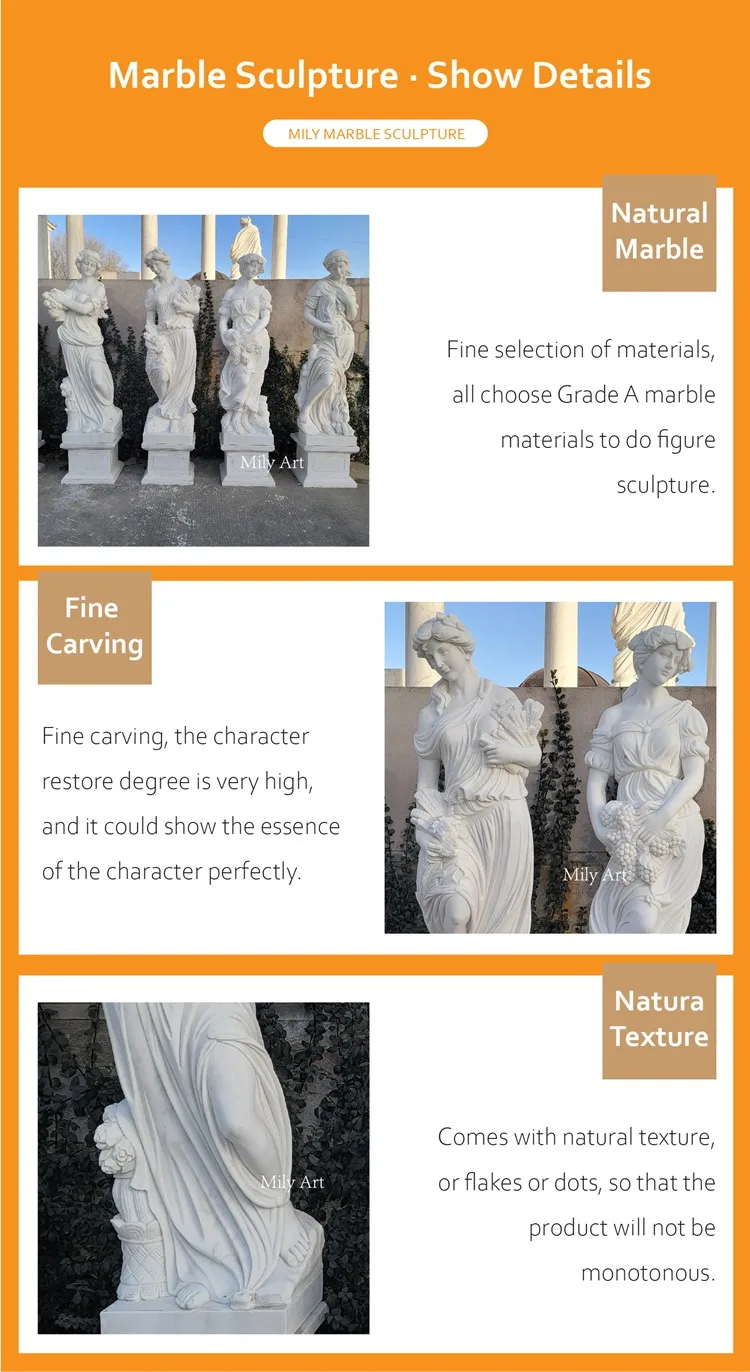 Marble Four Seasons Lady God Statue