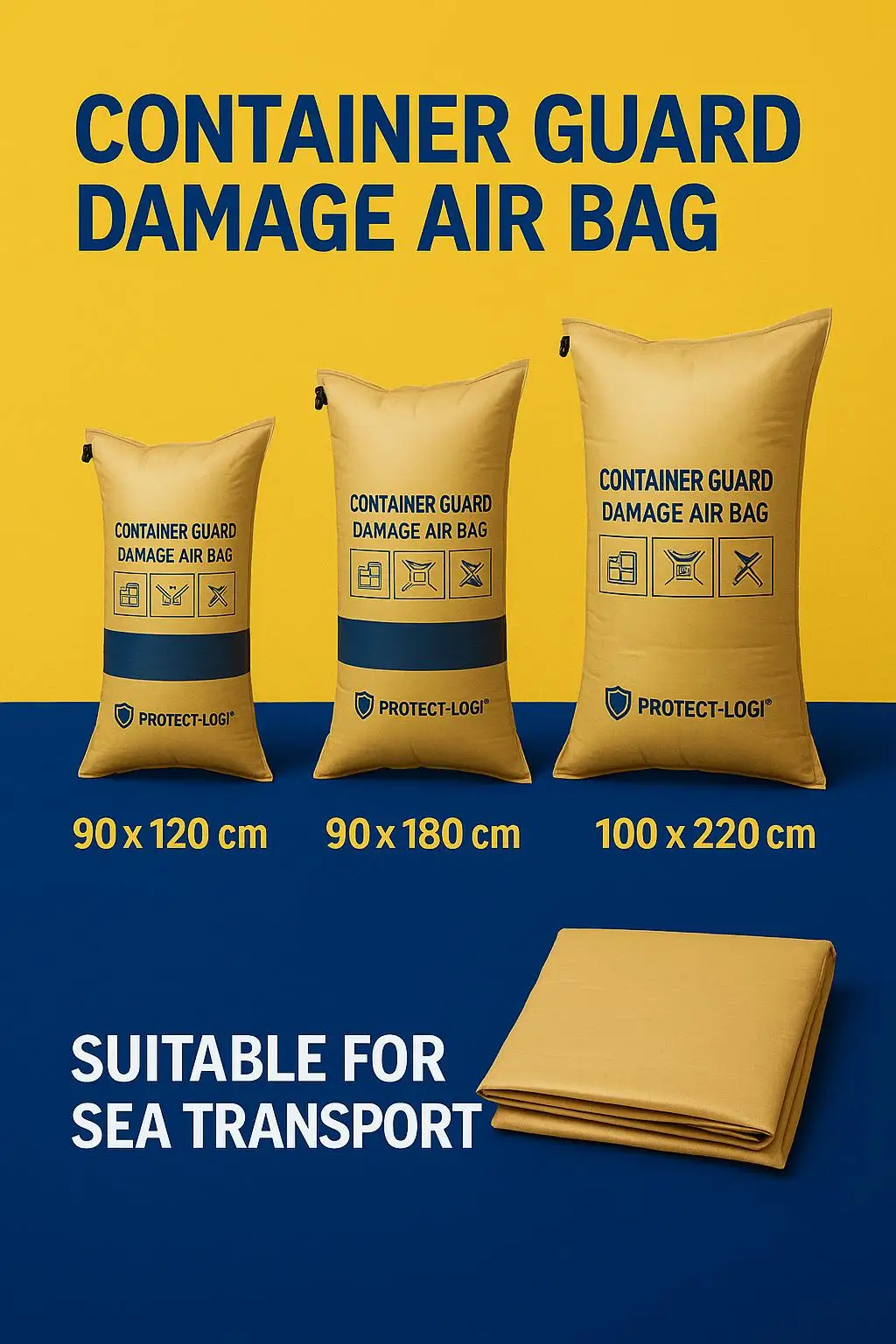 PP Material Inflatable Bag Fillers Lightweight Portable Protective Cushioning Material for Dunnage Airbags Valve Container - detail 5