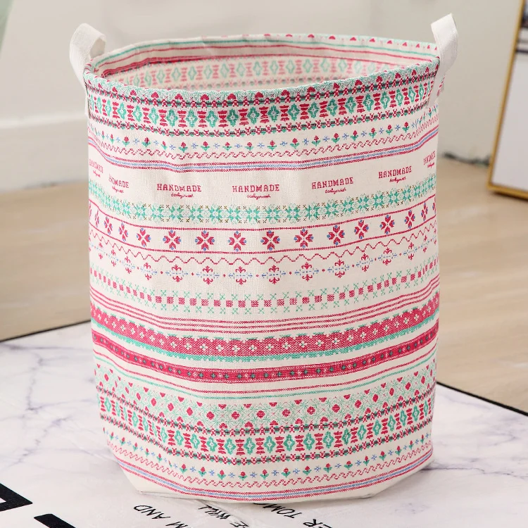 HUAYI  Selling High quality  Fabric Large Canvas storage basket laundry basket