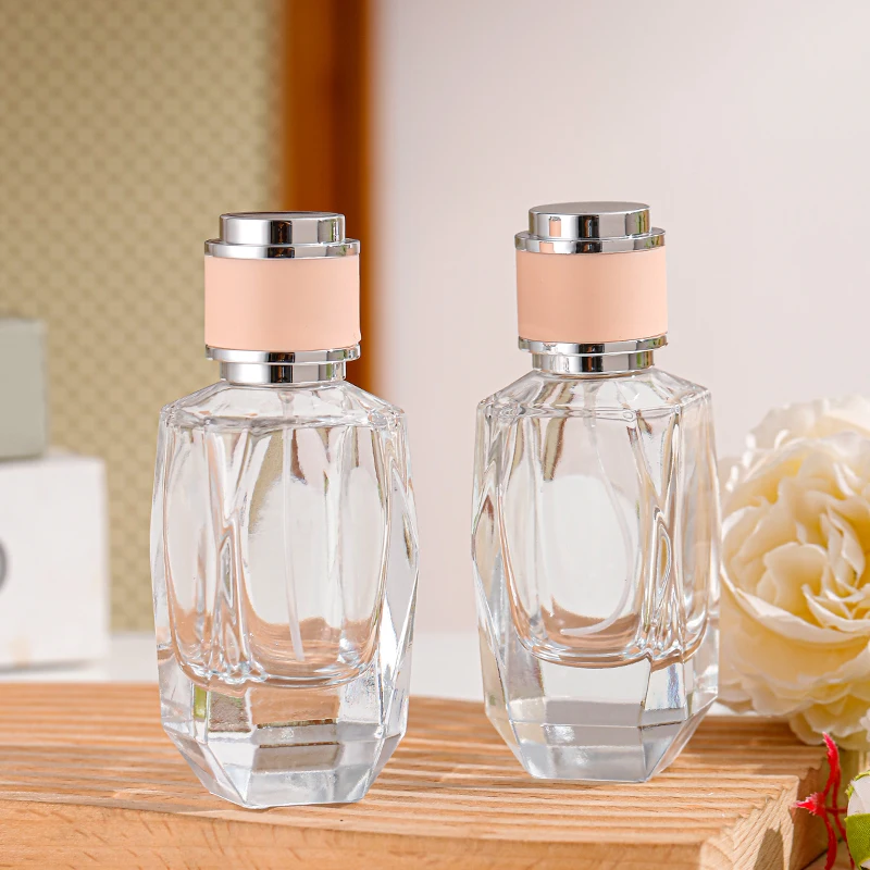 30ml 50ml Clear Portable Creative Empty Glass Unique Perfume Bottle Design