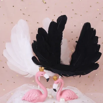 Feather Wings Cake Topper Decoration For Wedding Party Birthday Cake Decor Toppers