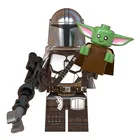 Toys WM916-A 4-5cm The Mandalorian Baby Yoda Action Figure Assemble Building Blocks Toys