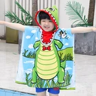 Towel Kids Organic Microfiber Super Absorbent Dinosaur Hooded Towel For Kids