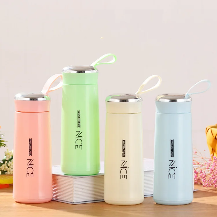Glass liner creative water bottle simple department store student bottle advertising gift thermos acrylic lotion water bottle
