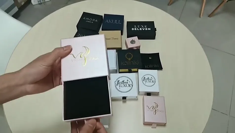 custom paper cardboard jewelry packaging box gift
