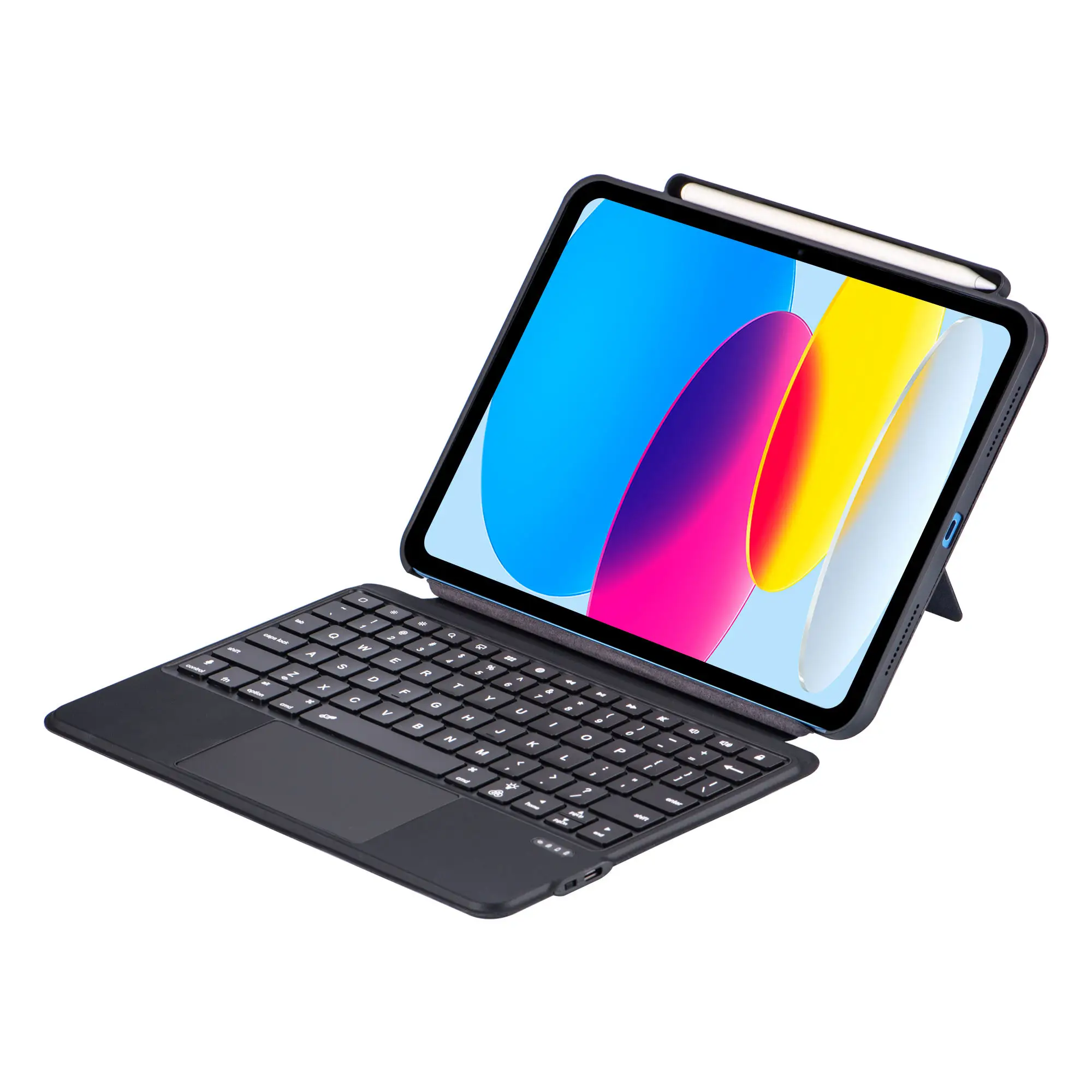 product customizable magic detachable waterproof shockproof for ipad 10 keyboard case with pencil holder touchpad backlight new product-8