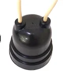 Factory Low Cheaper Price Plastic Brazil Bakelite Lamp Holder With Wire Black Lamp Holder
