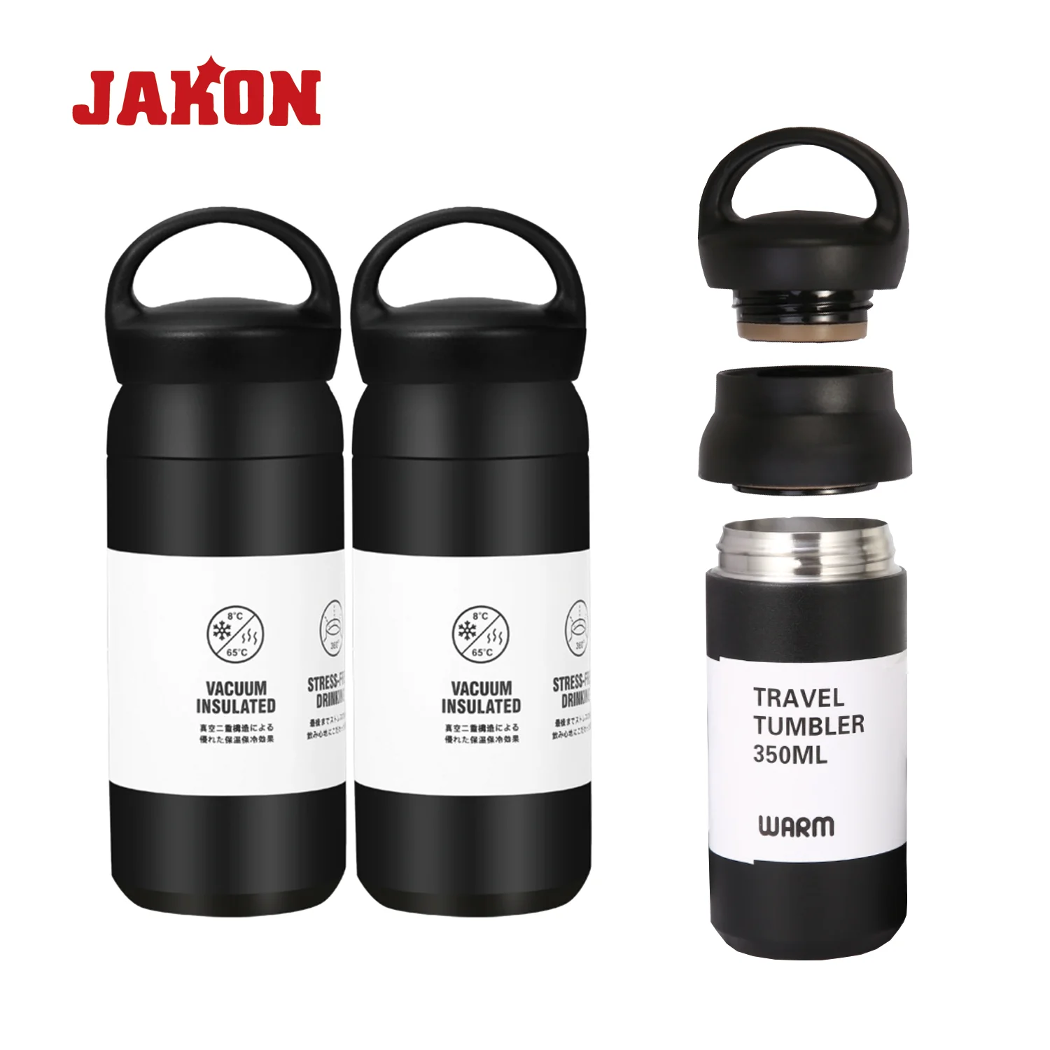 350ml/12oz Water Drinking Bottle Stainless Steel Insulated Tea Cup Tea Mug with Infuser Lid