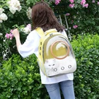 Pet SKYPET Airline Approved Transparent Breathable Plastic Nylon Dome Pet Dog Carrier Backpack