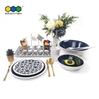 Dinner Set Melamine 100% Melamine Catering Crockery Plate Dish Bowl Restaurant Dinner Ware Set